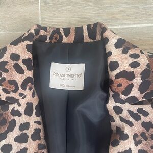 Rinascimento Leopard Print Blazer